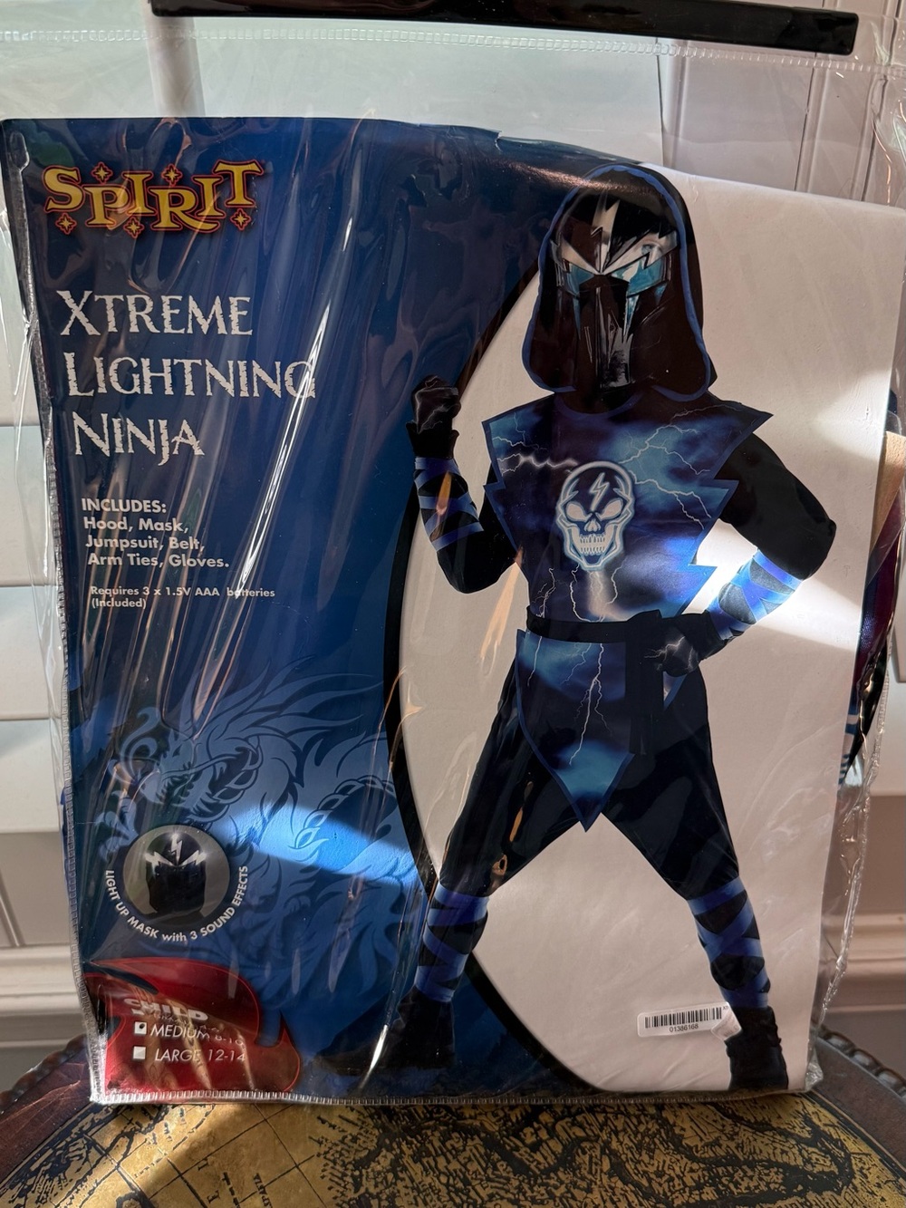 Spirit Xtreme Lightning Ninja Kids Costume - Blue and Black